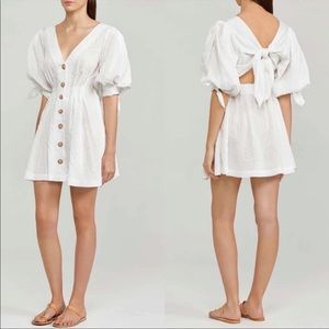 NWT Significant Other white Lantana striped mini dress